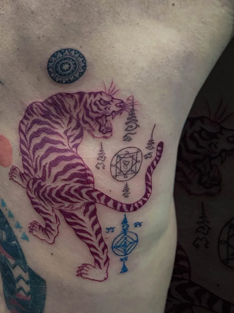 Bamboo tattoo portfolio piece 10 at Studio One Tattoo Bangkok