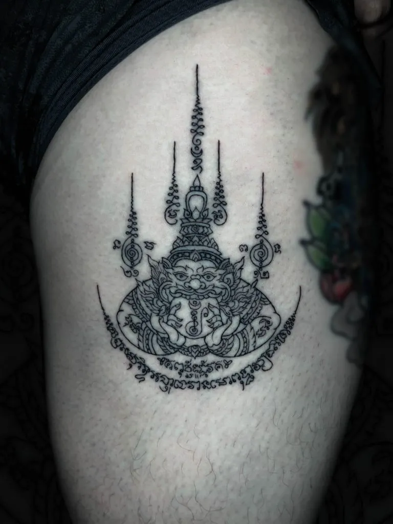 Bamboo tattoo portfolio piece 12 at Studio One Tattoo Bangkok