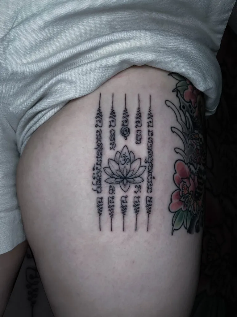 Bamboo tattoo portfolio piece 13 at Studio One Tattoo Bangkok
