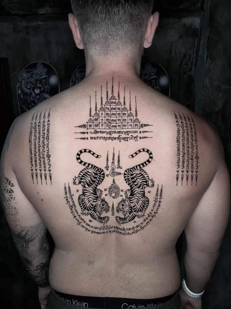 Bamboo tattoo portfolio piece 2 at Studio One Tattoo Bangkok