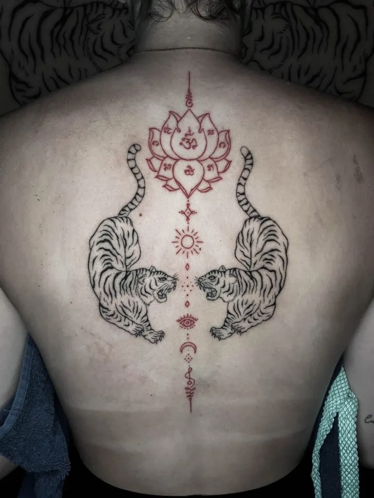 Bamboo tattoo portfolio piece 5 at Studio One Tattoo Bangkok