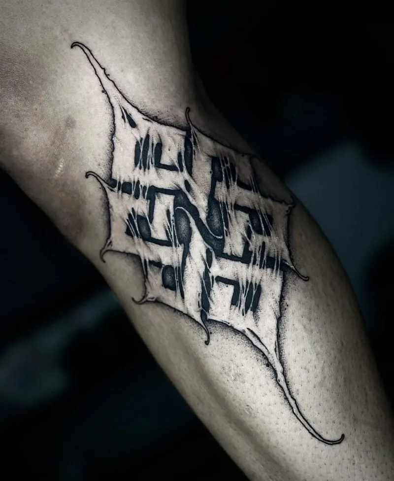 Blackwork tattoo portfolio piece 13 at Studio One Tattoo Bangkok