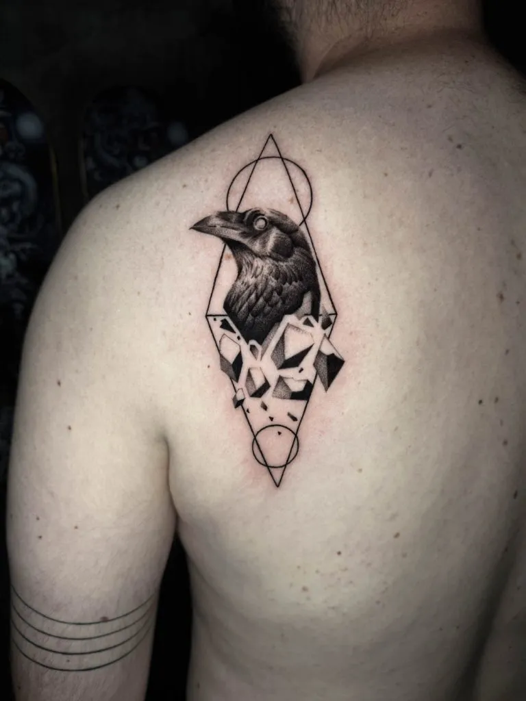 Blackwork tattoo portfolio piece 7 at Studio One Tattoo Bangkok