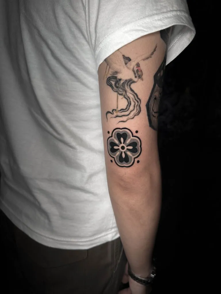 Blackwork tattoo portfolio piece 9 at Studio One Tattoo Bangkok