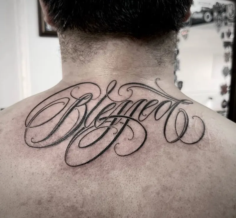 Calligraphy tattoo portfolio piece 11 at Studio One Tattoo Bangkok