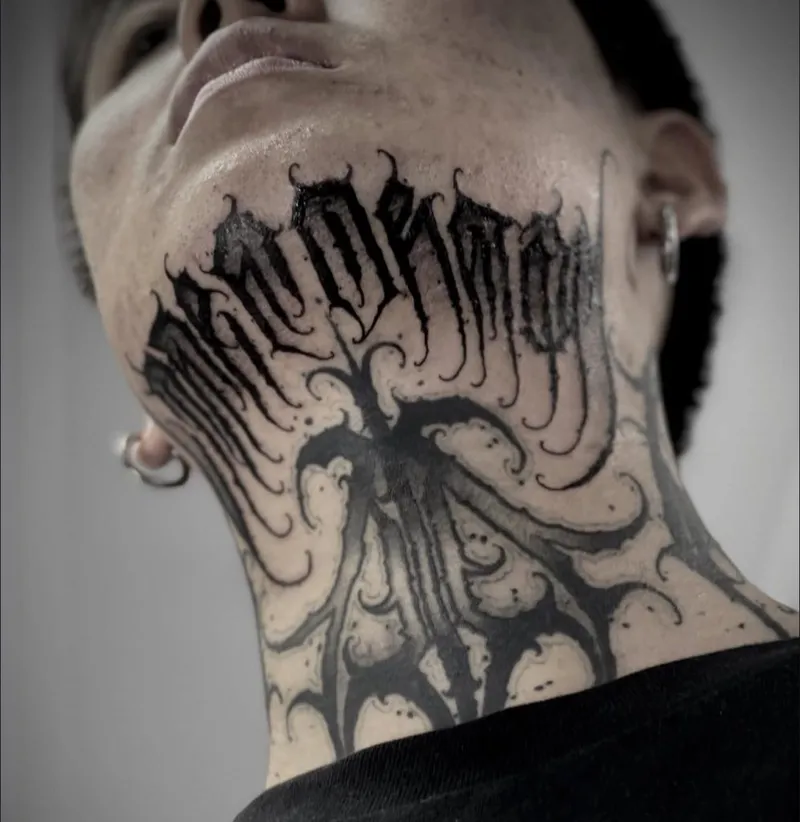 Calligraphy tattoo portfolio piece 12 at Studio One Tattoo Bangkok