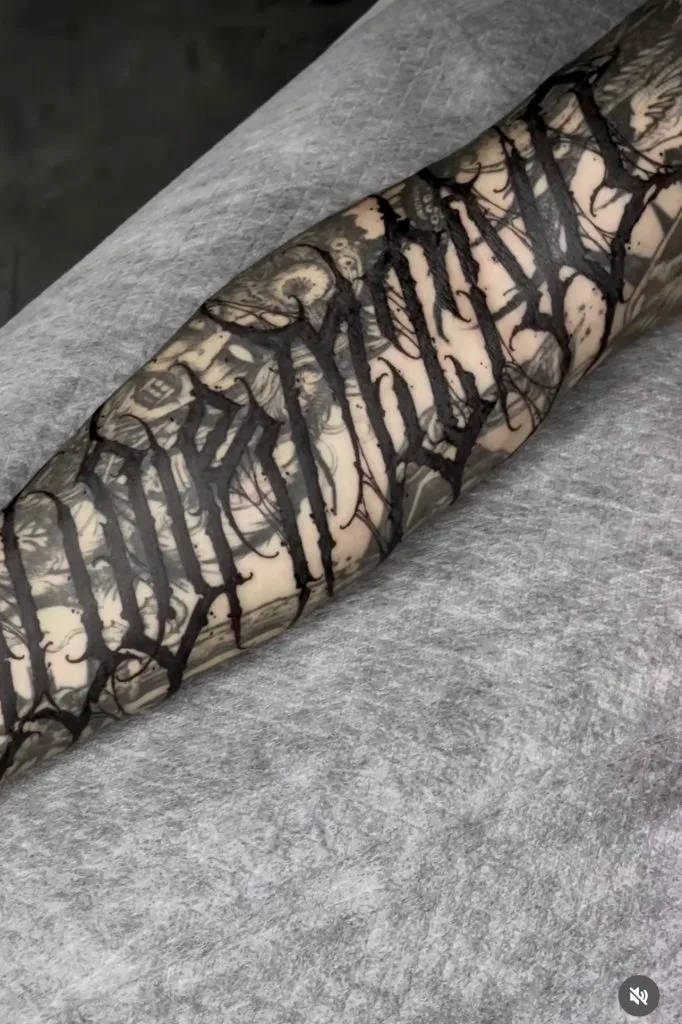 Calligraphy tattoo portfolio piece 13 at Studio One Tattoo Bangkok