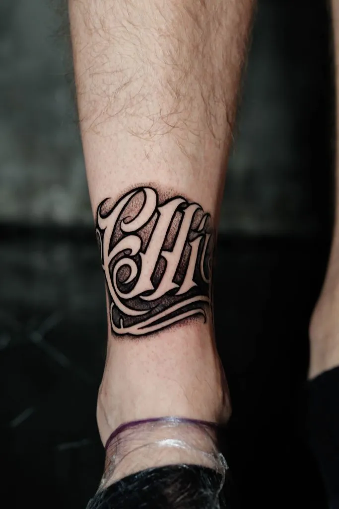 Calligraphy tattoo portfolio piece 6 at Studio One Tattoo Bangkok