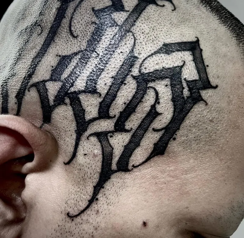 Calligraphy tattoo portfolio piece 9 at Studio One Tattoo Bangkok