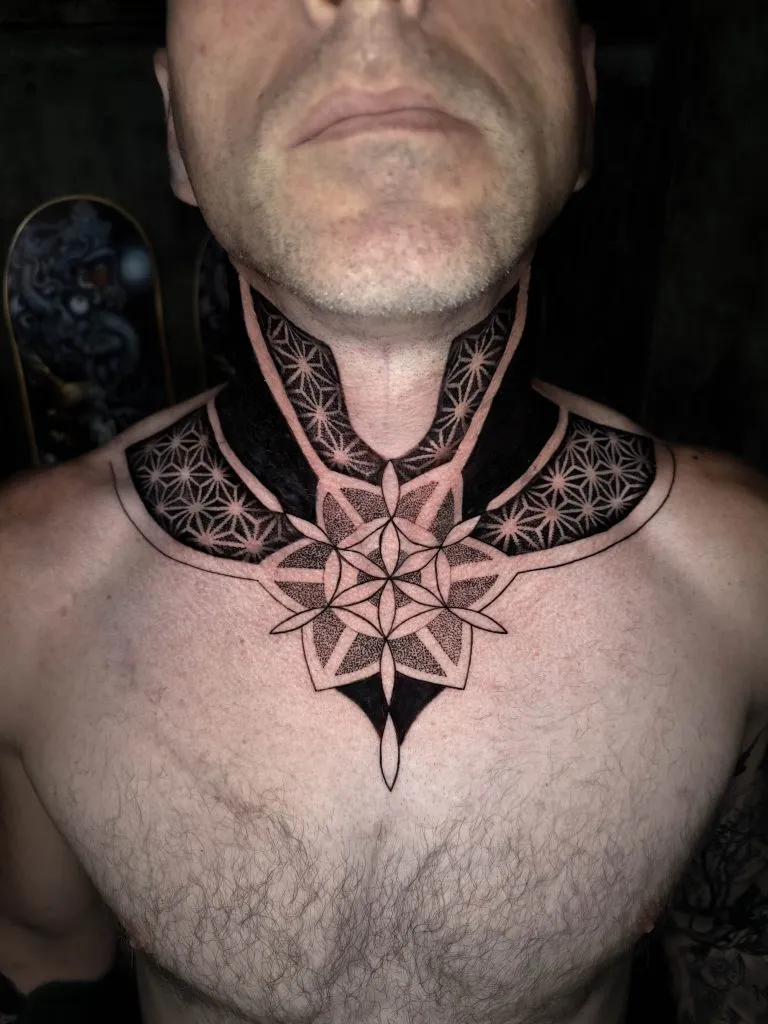 Geometric tattoo portfolio piece 2 at Studio One Tattoo Bangkok