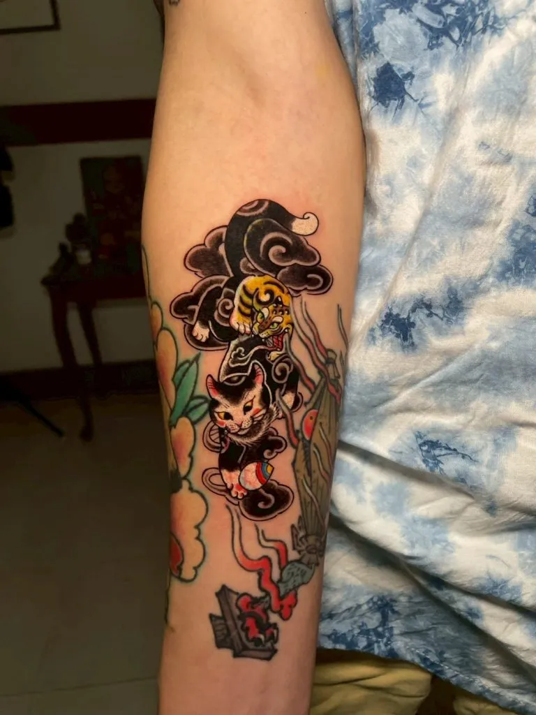 Japanese tattoo portfolio piece 17 at Studio One Tattoo Bangkok