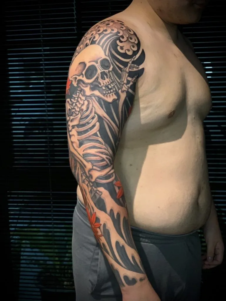 Japanese tattoo portfolio piece 30 at Studio One Tattoo Bangkok