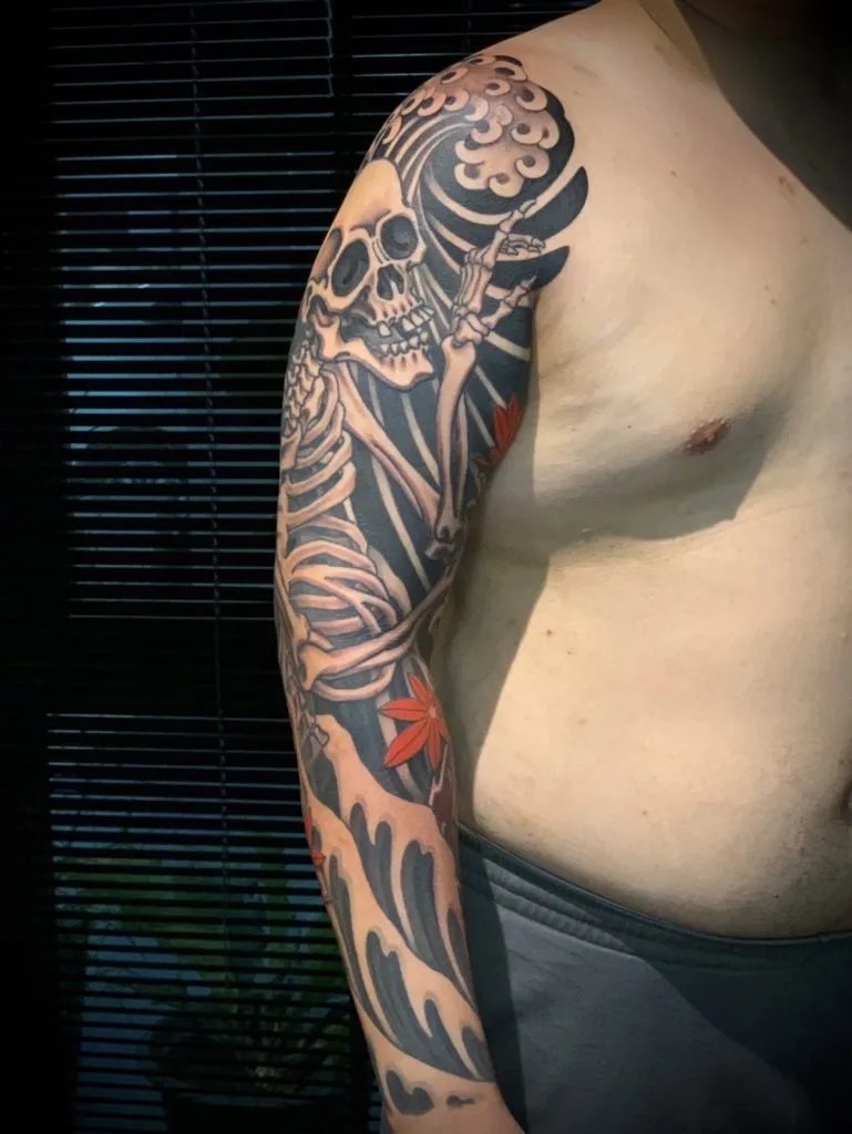Japanese tattoo portfolio piece 31 at Studio One Tattoo Bangkok