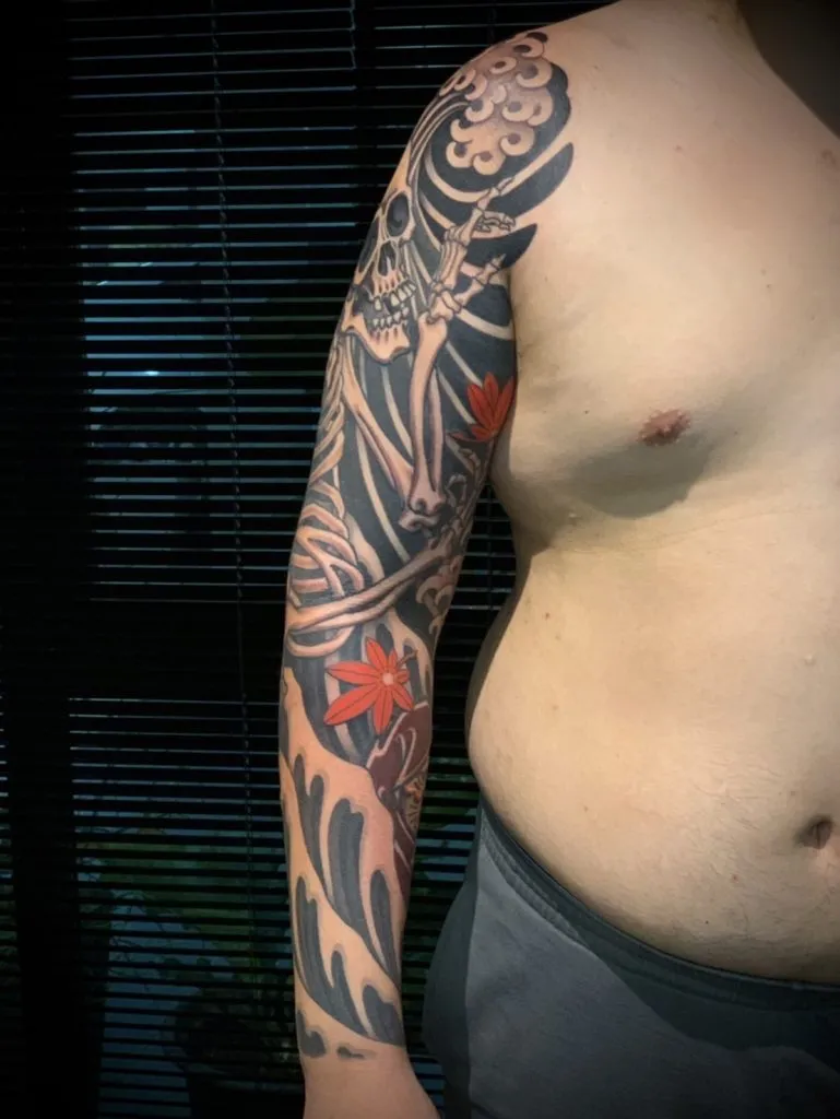 Japanese tattoo portfolio piece 32 at Studio One Tattoo Bangkok