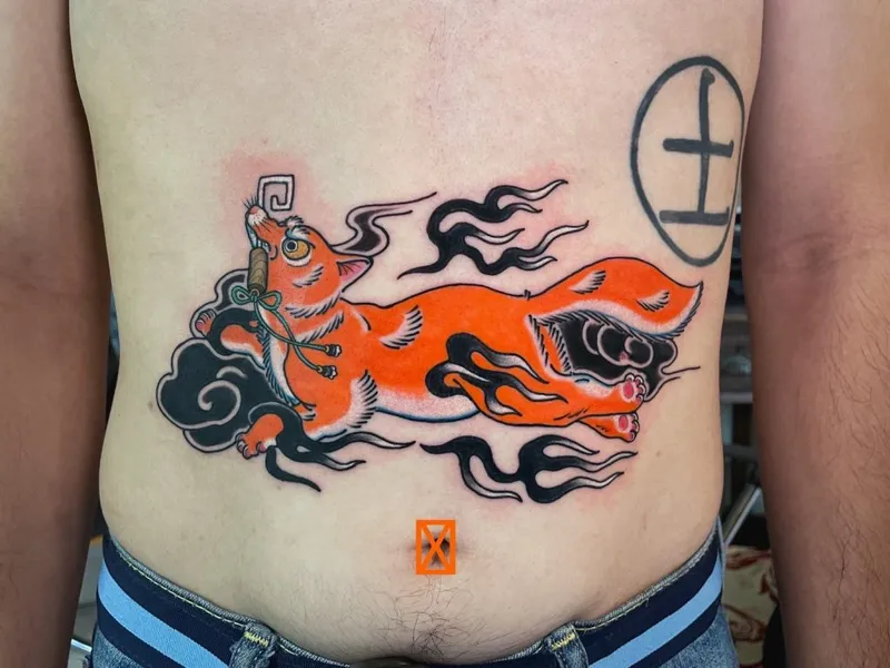 Japanese tattoo portfolio piece 4 at Studio One Tattoo Bangkok