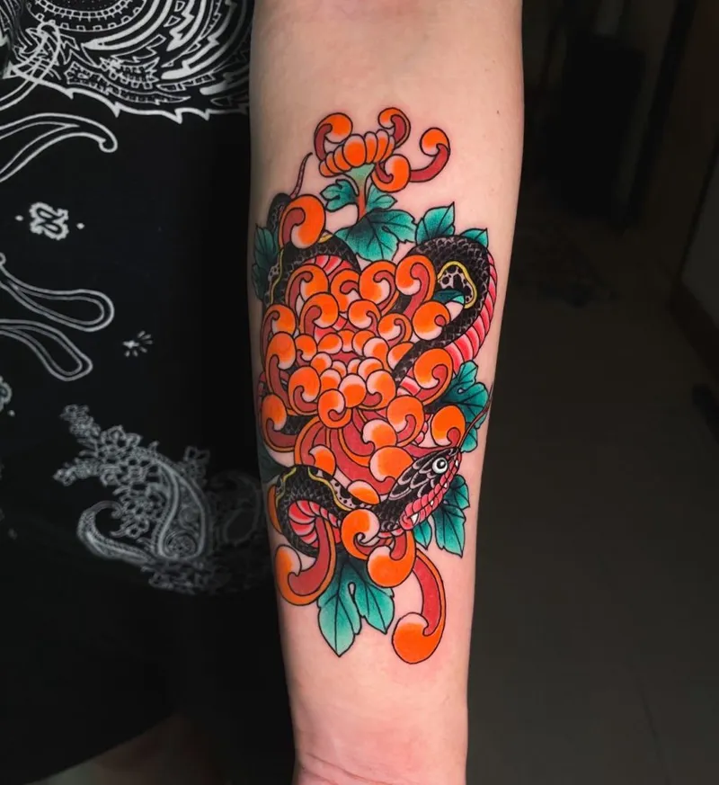 Japanese tattoo portfolio piece 45 at Studio One Tattoo Bangkok