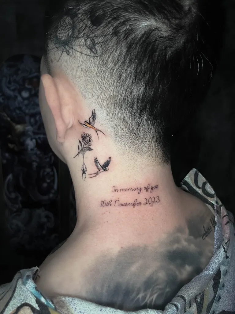 Minimal Fineline tattoo portfolio piece 10 at Studio One Tattoo Bangkok