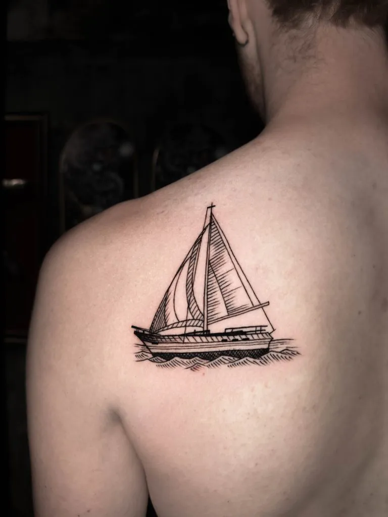 Minimal Fineline tattoo portfolio piece 121 at Studio One Tattoo Bangkok