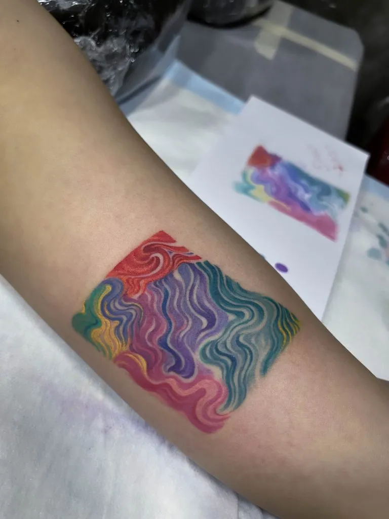 Minimal Fineline tattoo portfolio piece 140 at Studio One Tattoo Bangkok