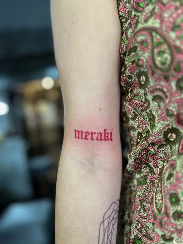 Minimal Fineline tattoo portfolio piece 151 at Studio One Tattoo Bangkok