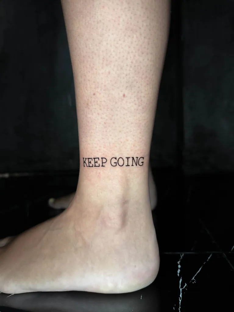Minimal Fineline tattoo portfolio piece 156 at Studio One Tattoo Bangkok