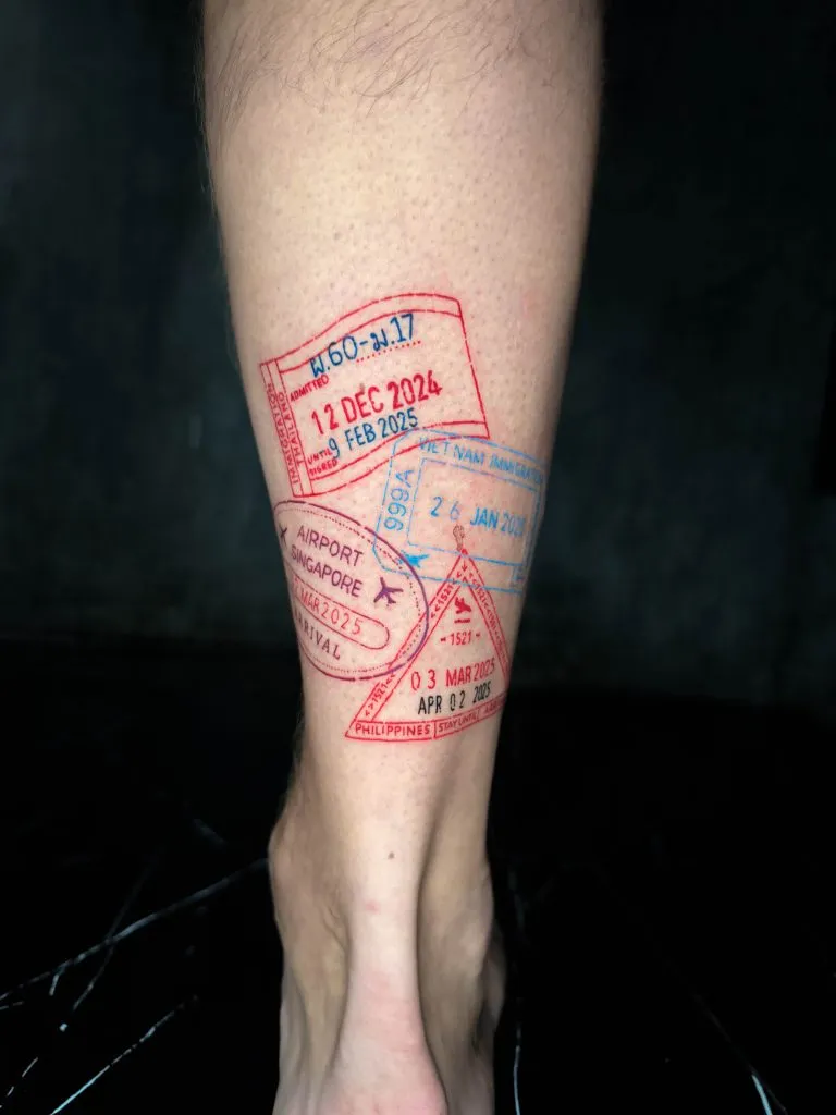 Minimal Fineline tattoo portfolio piece 161 at Studio One Tattoo Bangkok