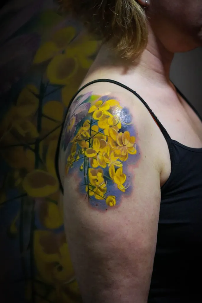 Minimal Fineline tattoo portfolio piece 37 at Studio One Tattoo Bangkok