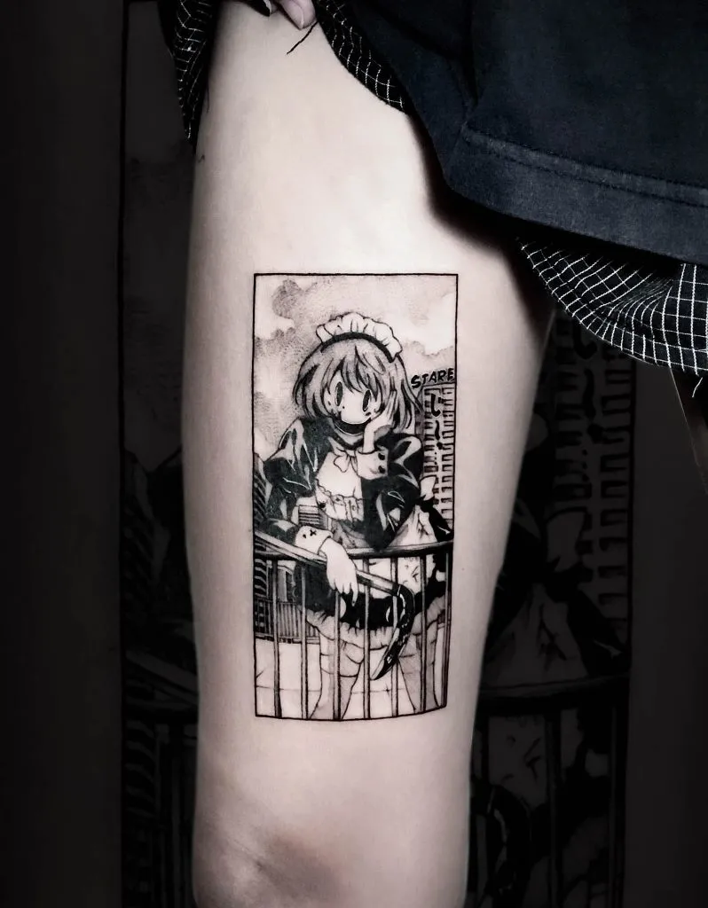 Minimal Fineline tattoo portfolio piece 46 at Studio One Tattoo Bangkok