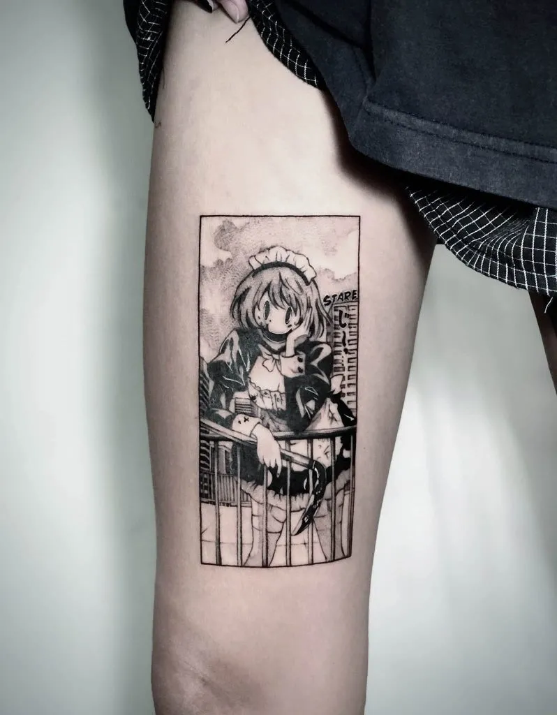 Minimal Fineline tattoo portfolio piece 48 at Studio One Tattoo Bangkok