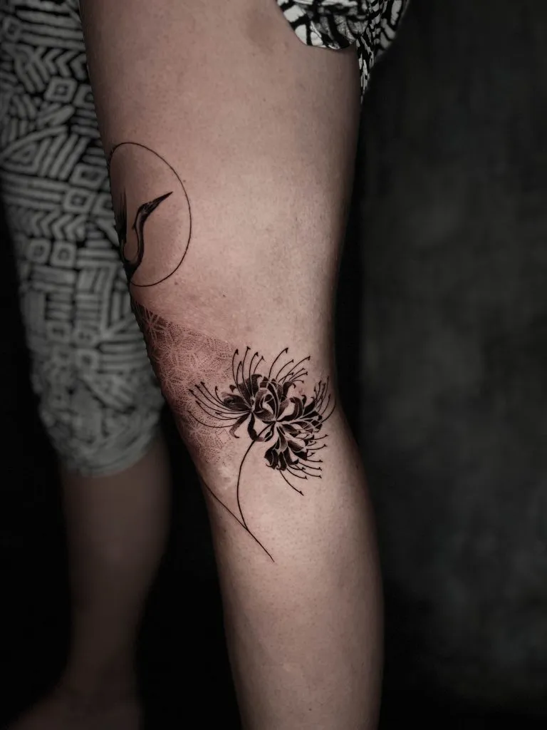 Minimal Fineline tattoo portfolio piece 60 at Studio One Tattoo Bangkok