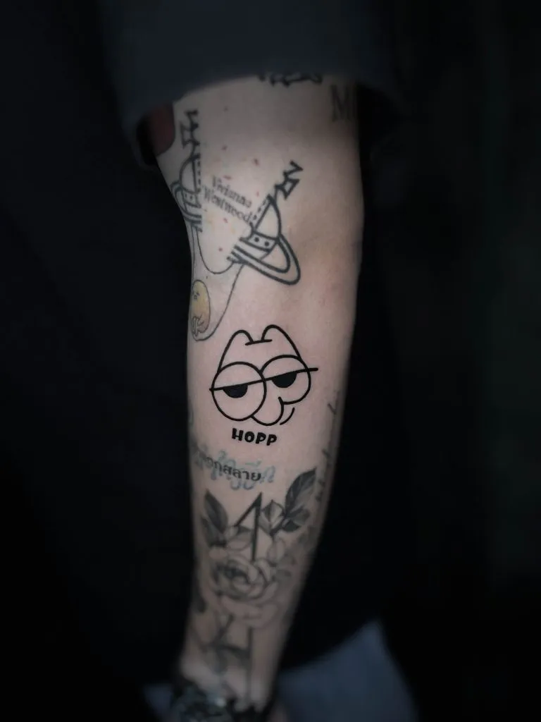 Minimal Fineline tattoo portfolio piece 61 at Studio One Tattoo Bangkok