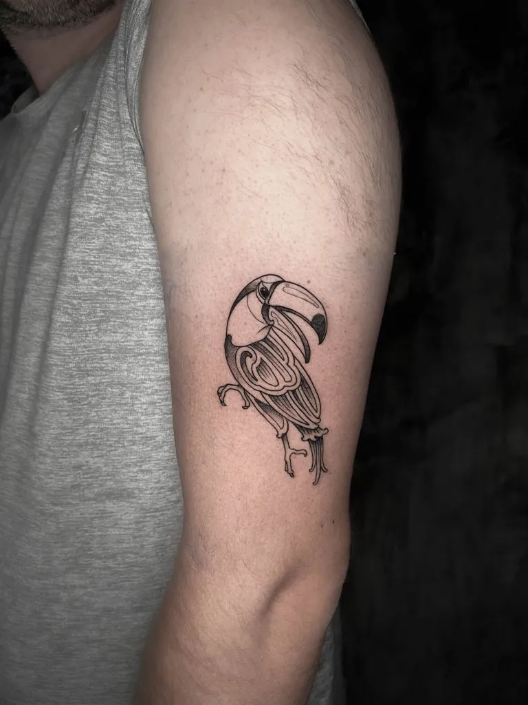 Minimal Fineline tattoo portfolio piece 7 at Studio One Tattoo Bangkok