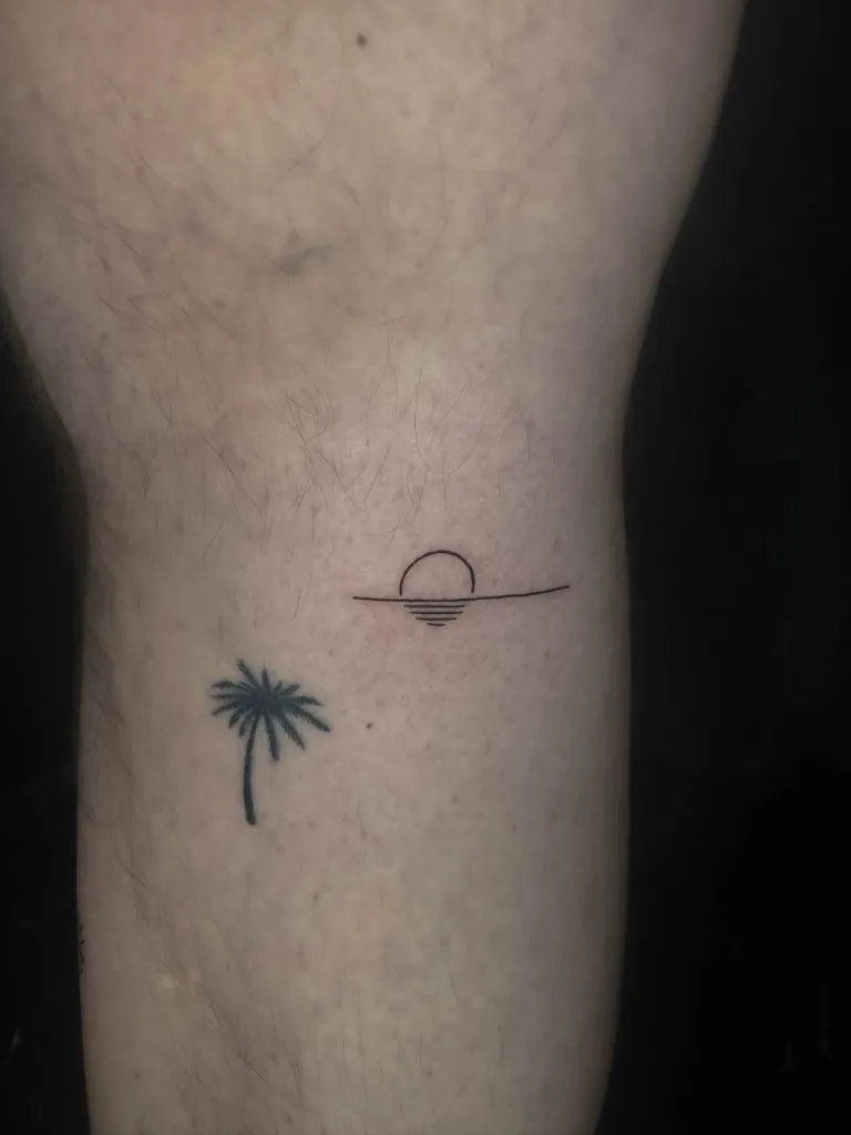 Minimal Fineline tattoo portfolio piece 80 at Studio One Tattoo Bangkok