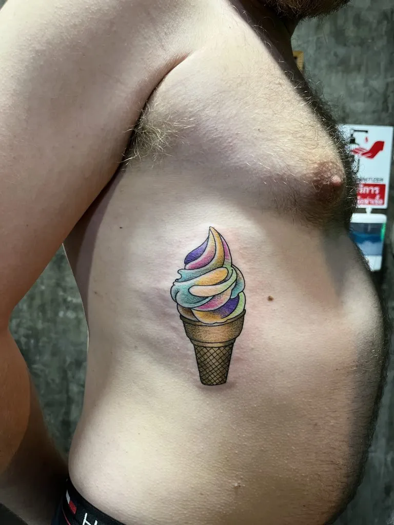 Minimal Fineline tattoo portfolio piece 83 at Studio One Tattoo Bangkok