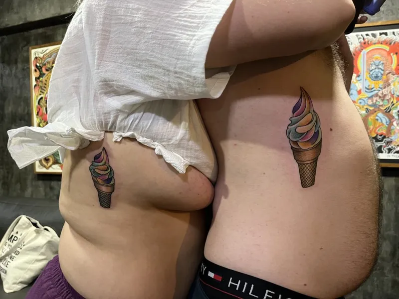 Minimal Fineline tattoo portfolio piece 84 at Studio One Tattoo Bangkok