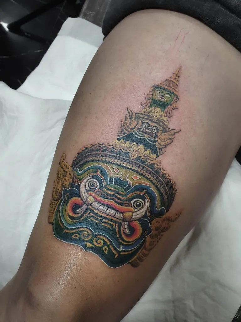 Minimal Fineline tattoo portfolio piece 94 at Studio One Tattoo Bangkok