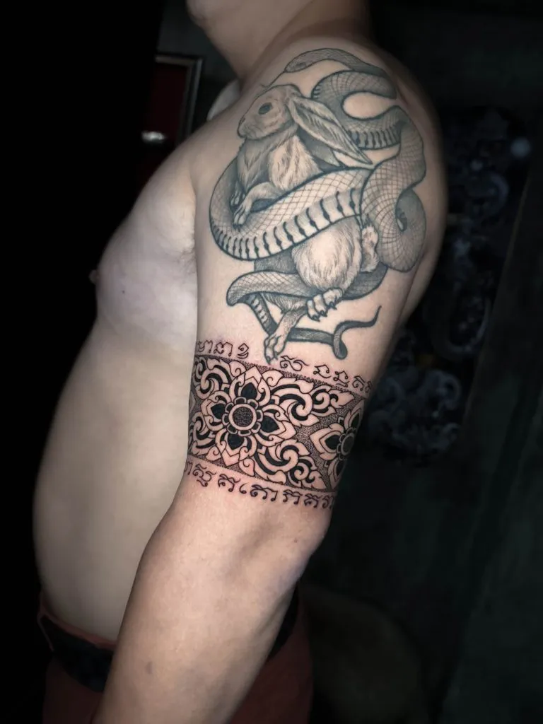 Neo Thai tattoo portfolio piece 8 at Studio One Tattoo Bangkok