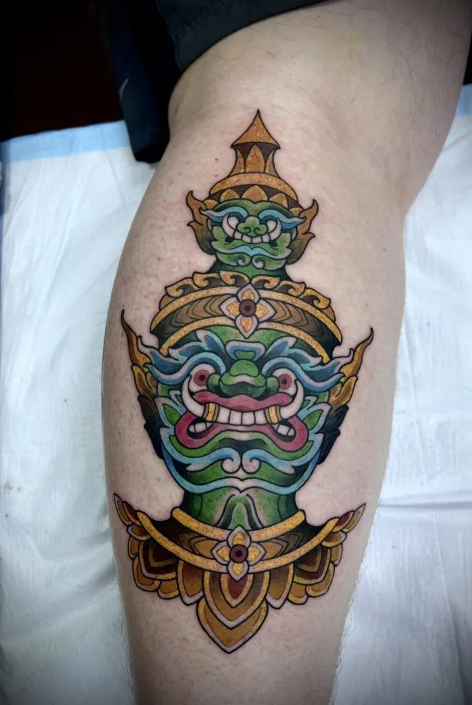 Neo Traditional tattoo portfolio piece 4 at Studio One Tattoo Bangkok