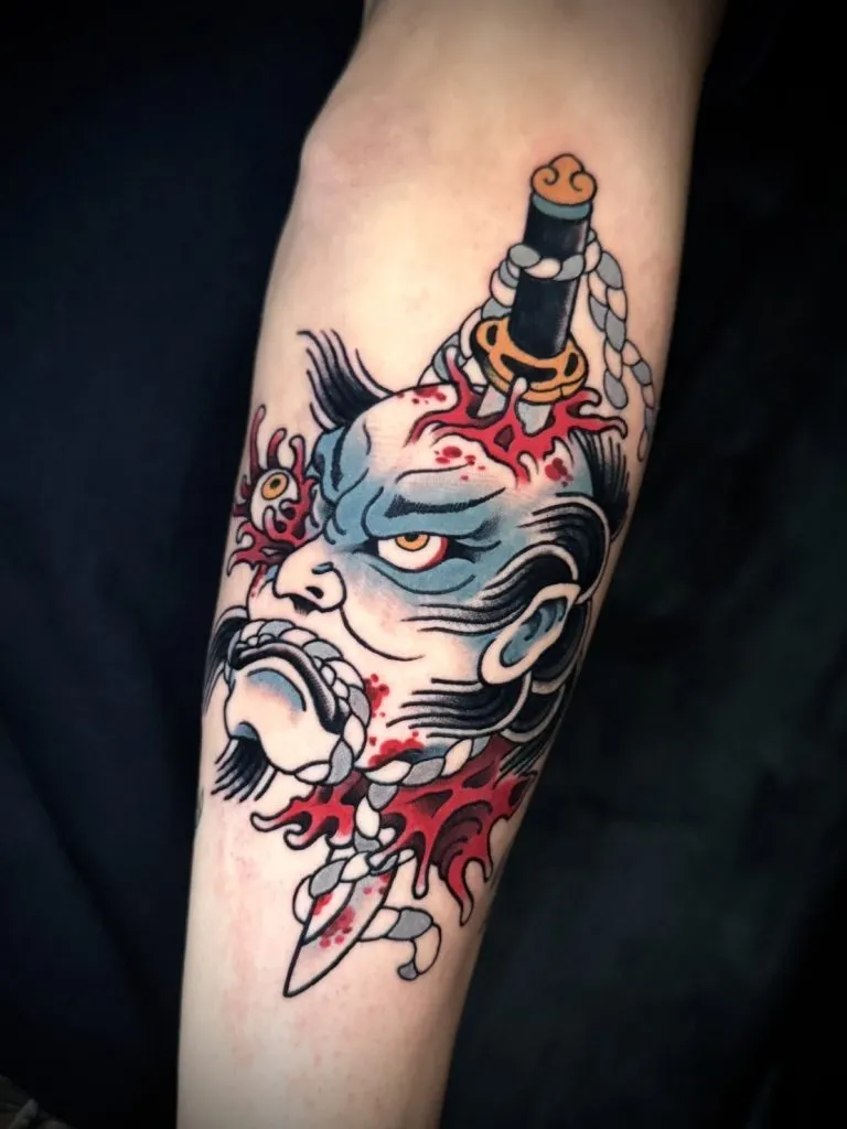 Neo Traditional tattoo portfolio piece 8 at Studio One Tattoo Bangkok