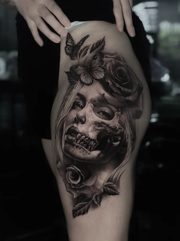 Realistic tattoo portfolio piece 17 at Studio One Tattoo Bangkok